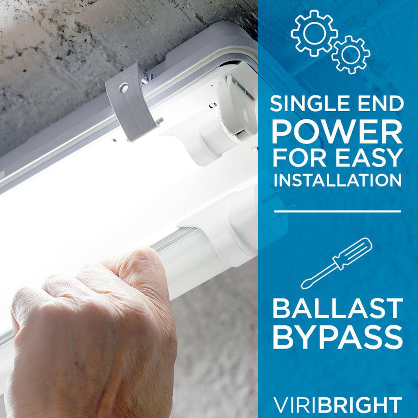 T8 LED Tube, 4Ft, Frosted, Bypass Type B, 18W - 2200 Lumens (25 Pack)